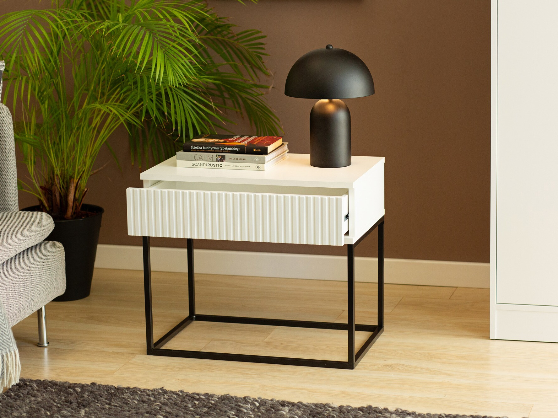 Table de chevet Bristol 190 (Blanc)