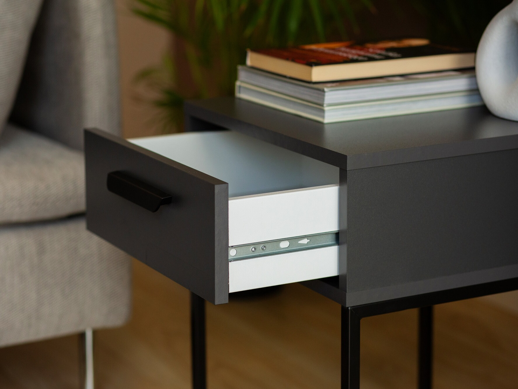 Table de chevet Bristol 191 (Anthracite)