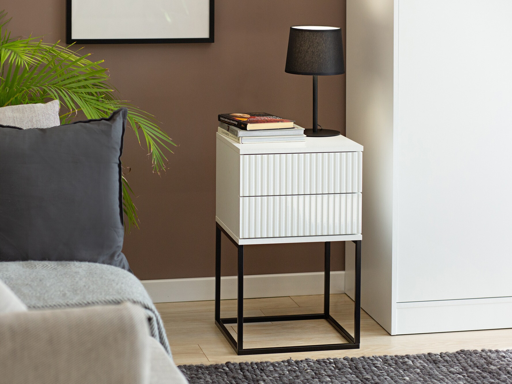 Table de chevet Bristol 195 (Blanc)