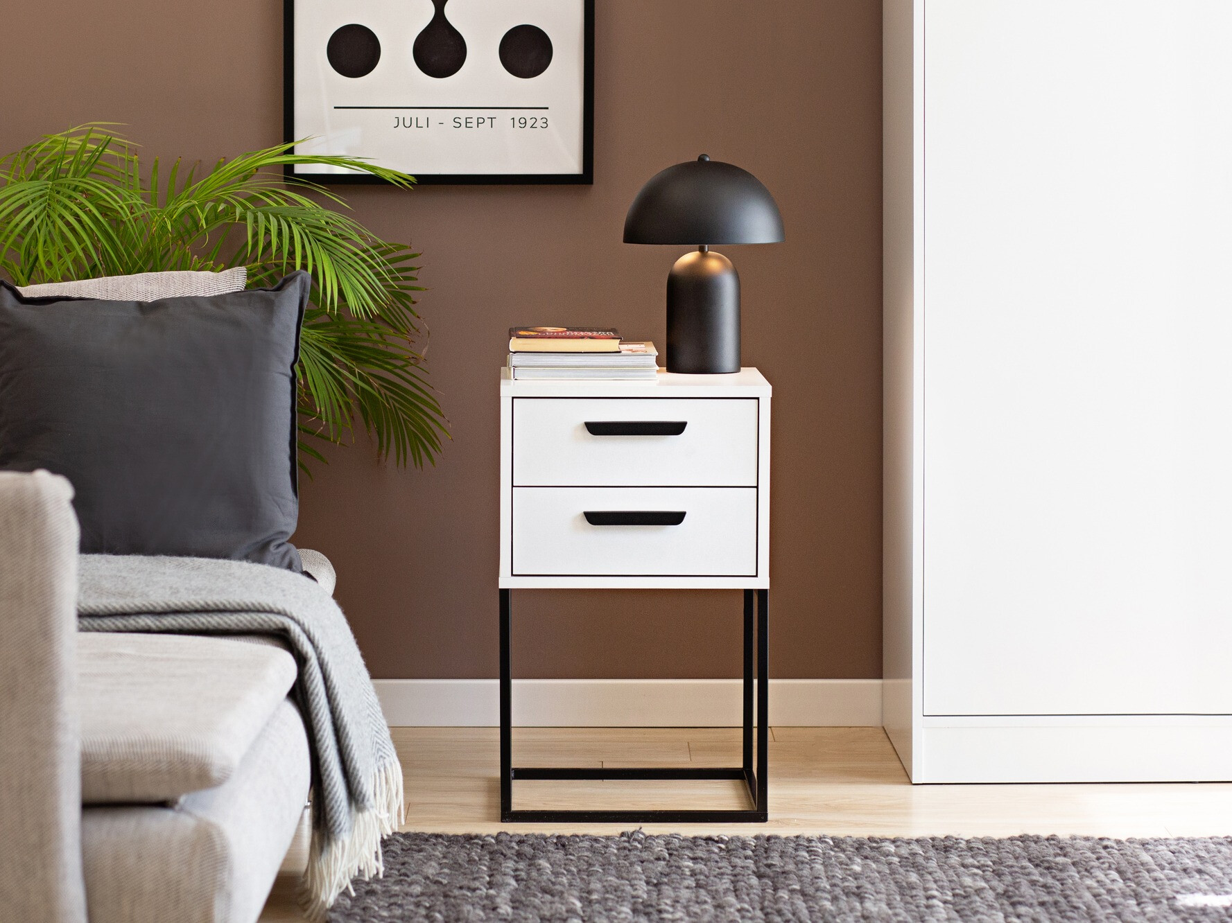 Table de chevet Bristol 196 (Blanc)