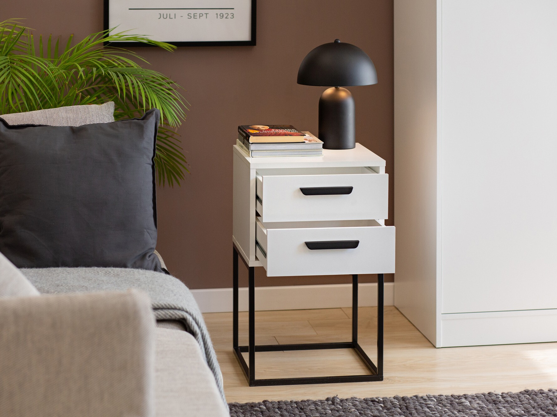 Table de chevet Bristol 196 (Blanc)