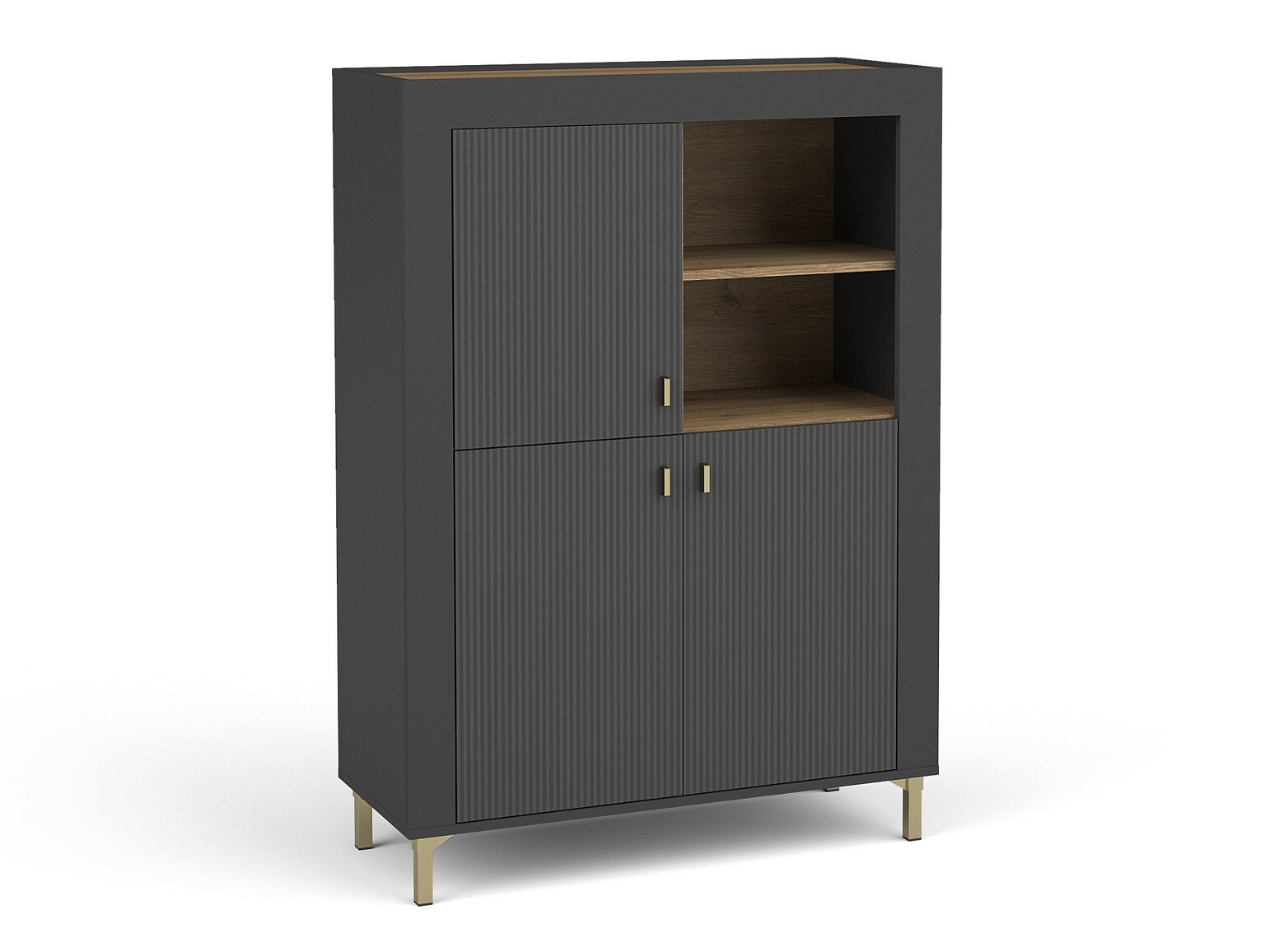 Étagère Mormavu 105 (Noir mat)