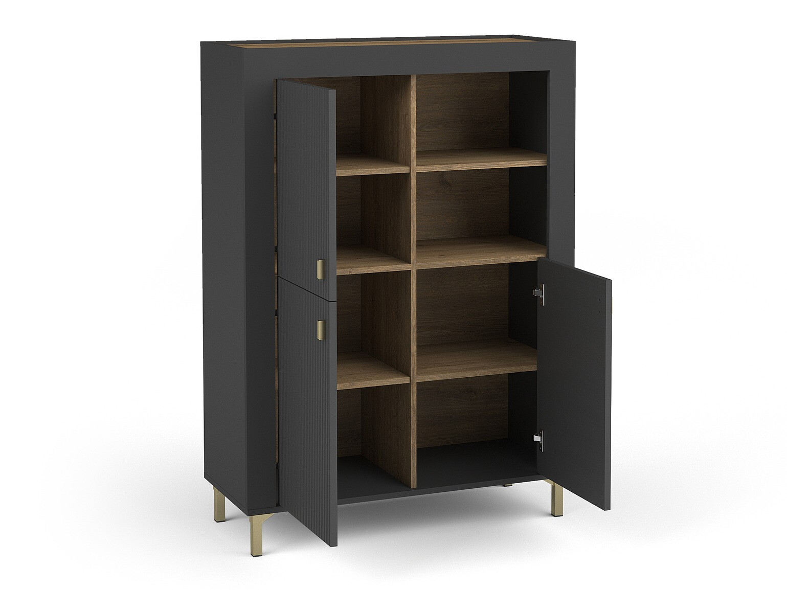 Étagère Mormavu 105 (Noir mat)