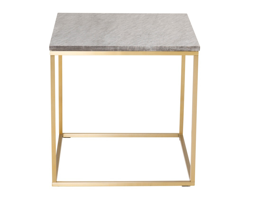 Table basse Dallas 178 (Marbre noir + Laiton)