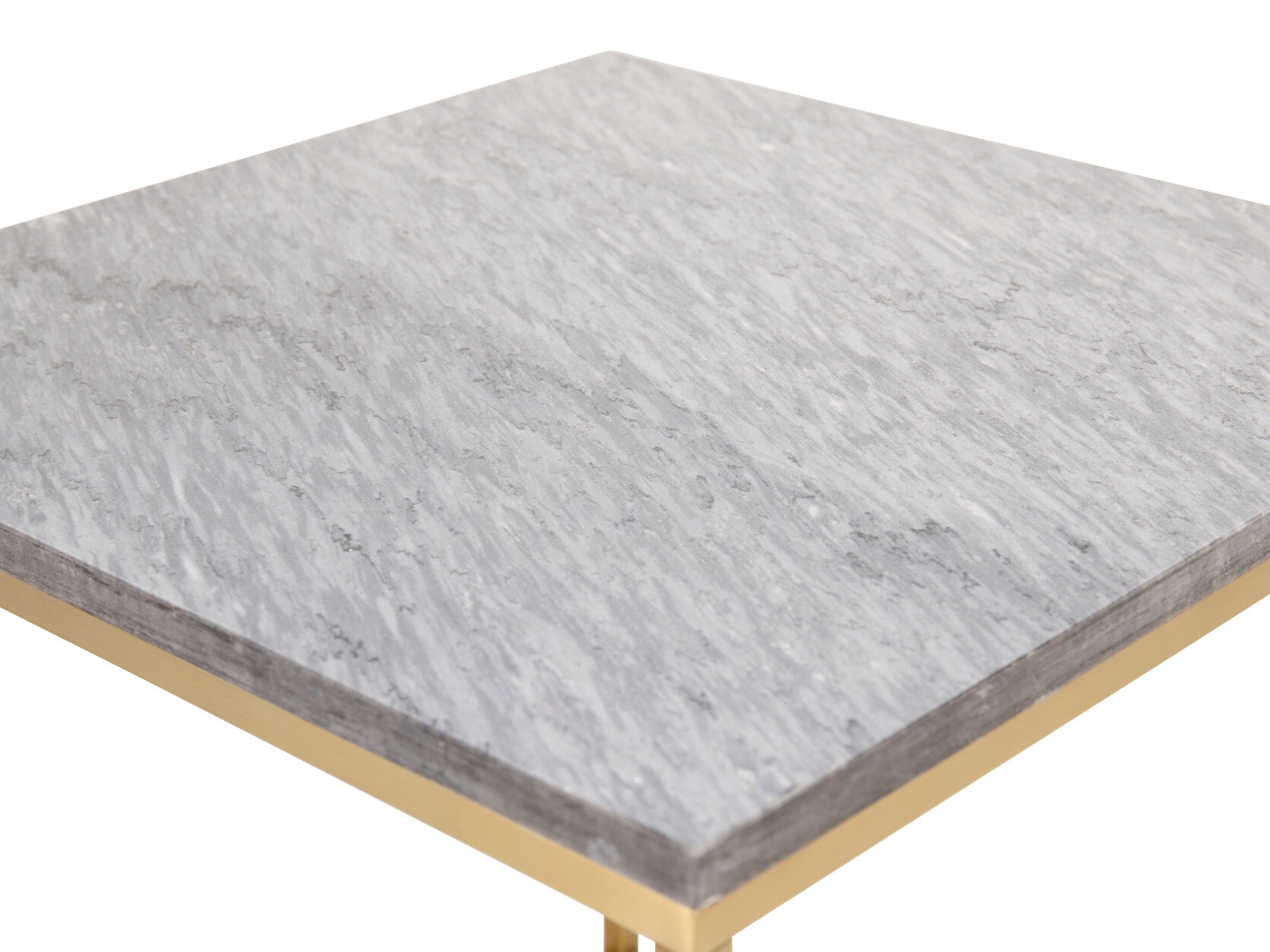 Table basse Dallas 178 (Marbre noir + Laiton)
