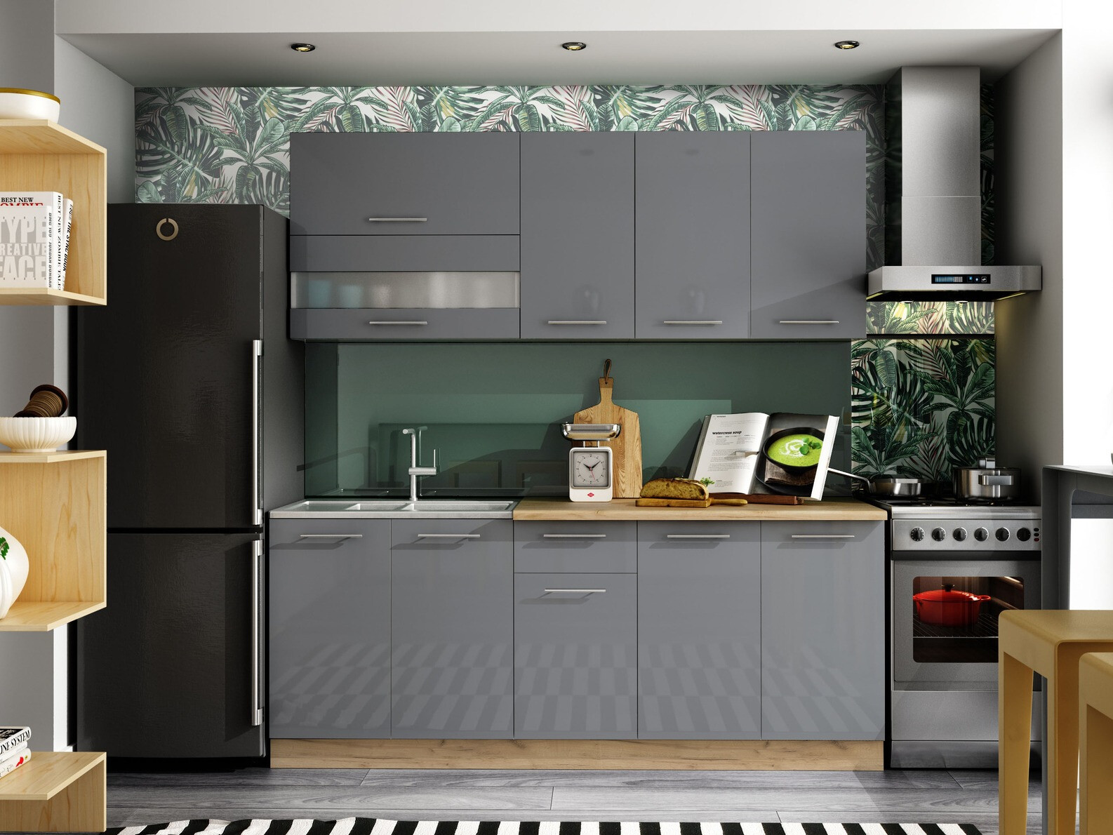 Armoire murale modulaire Tiffa Grey 111