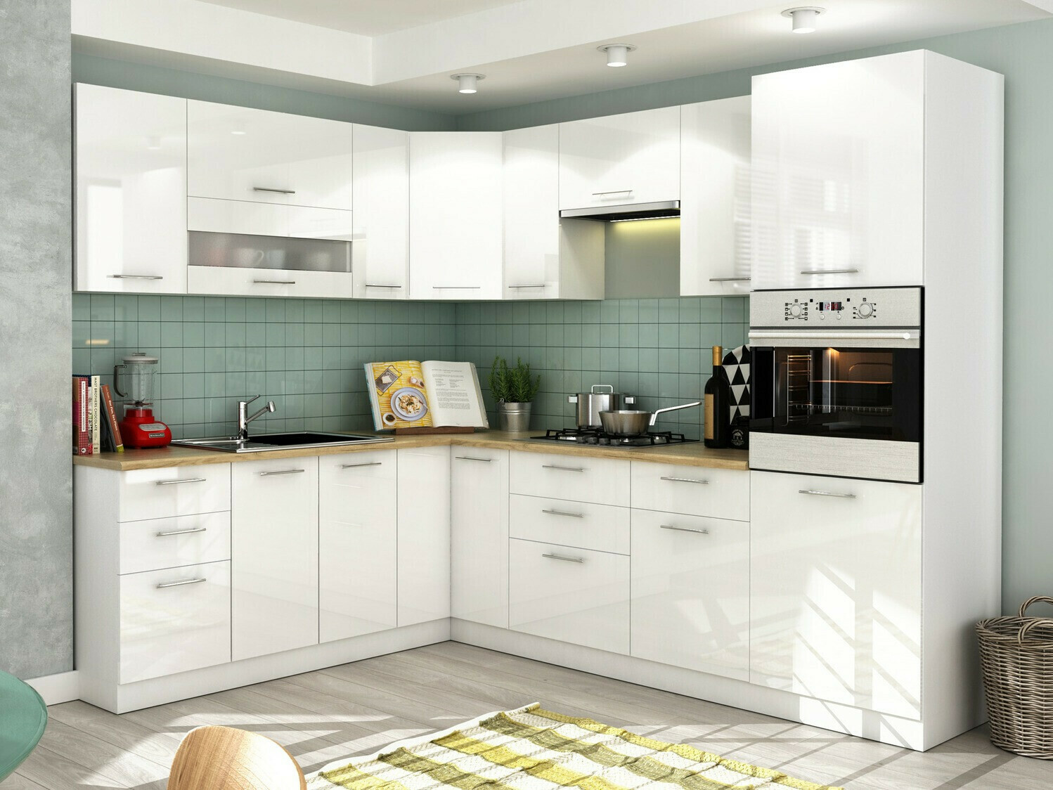 Armoire murale modulaire Tiffa White 124