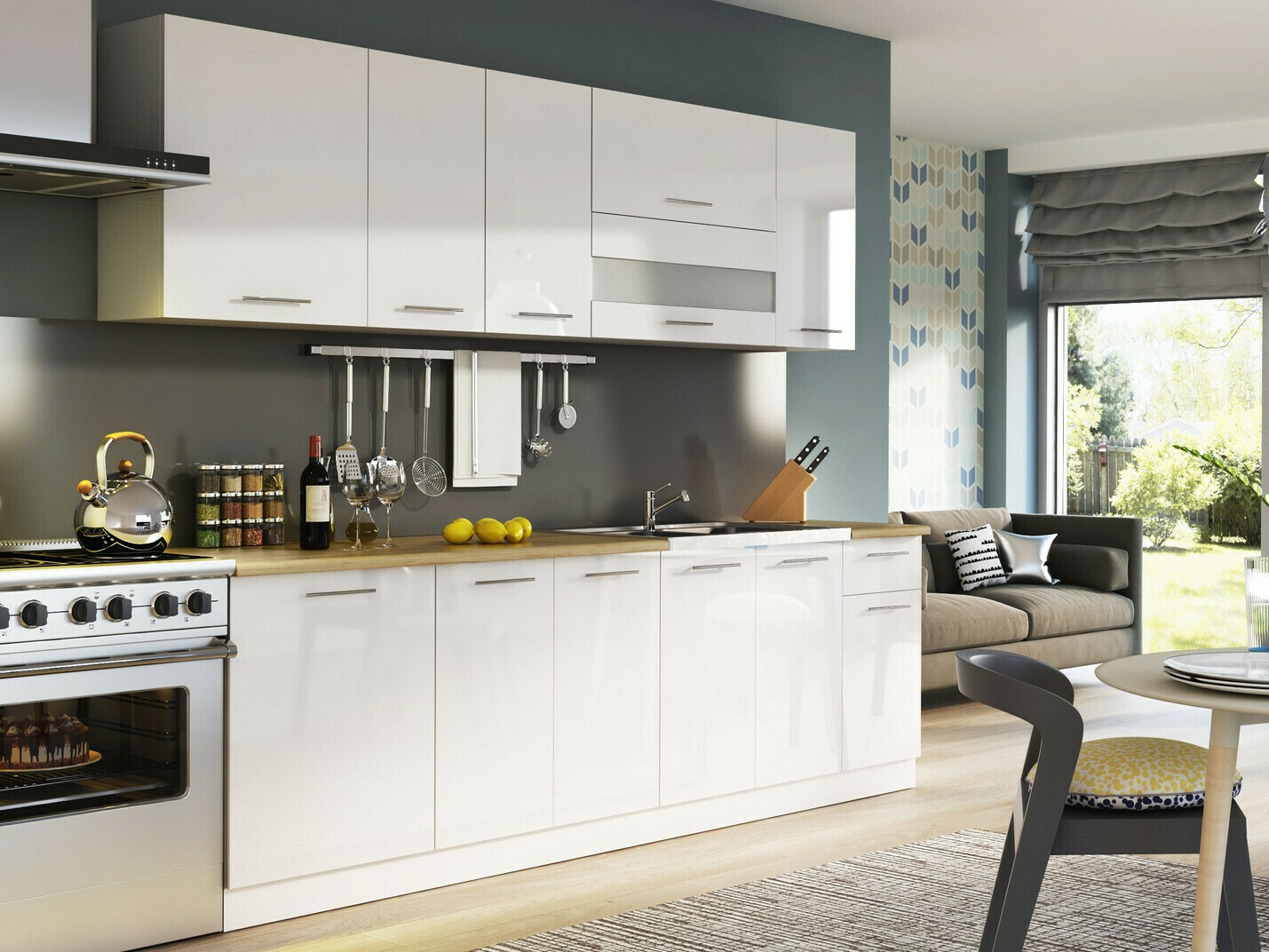 Armoire murale modulaire Tiffa White 124