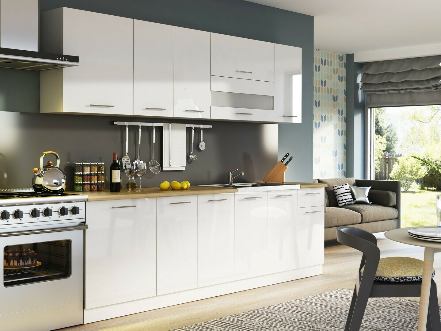 Armoire murale modulaire Tiffa White 125