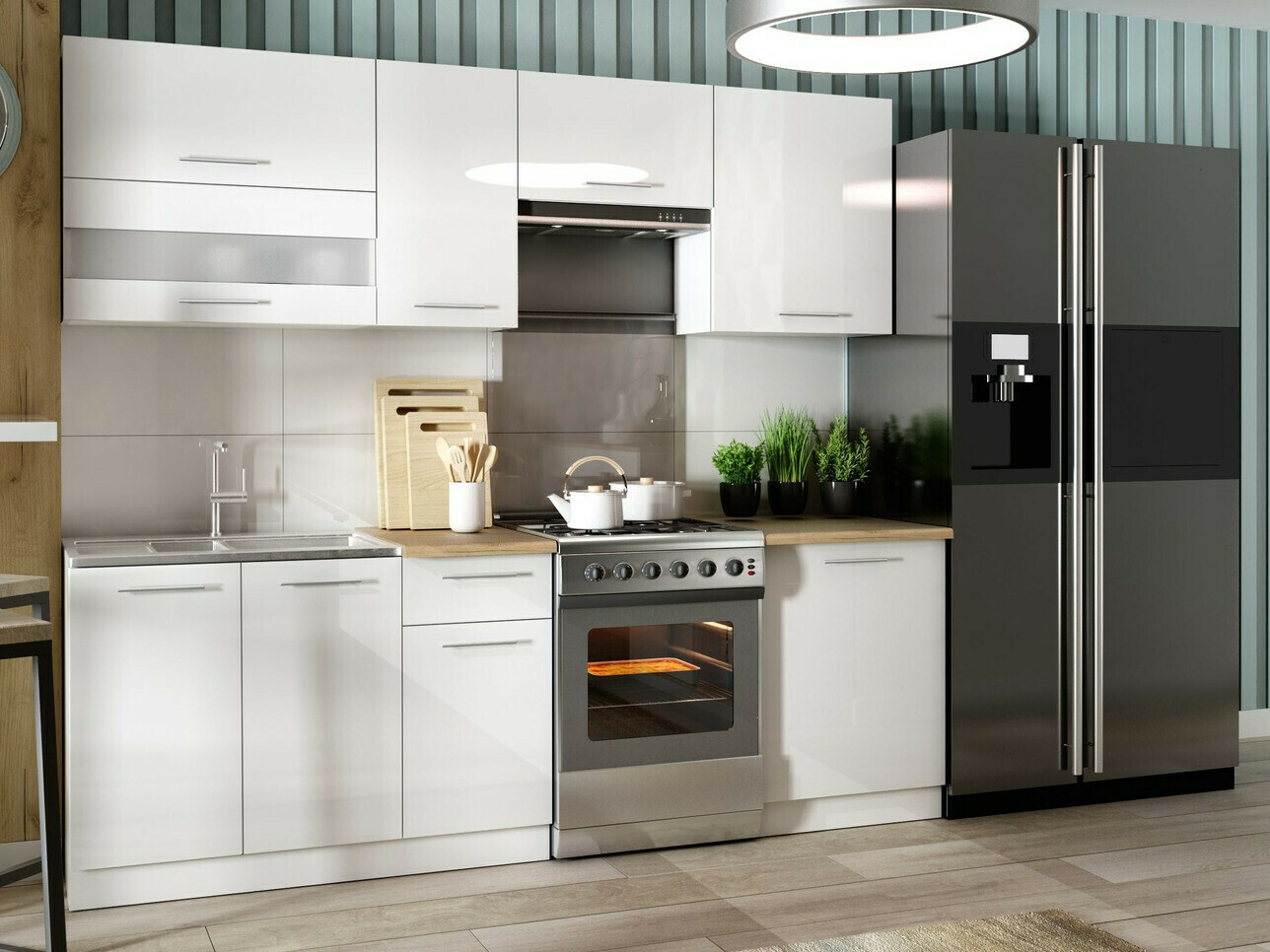 Armoire murale modulaire Tiffa White 128