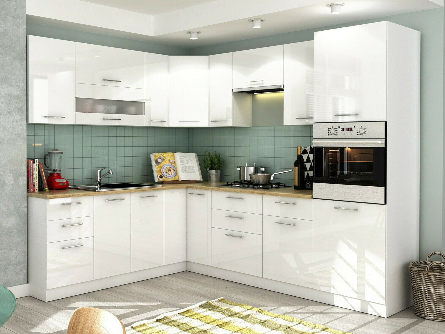 Armoire murale modulaire Tiffa White 128