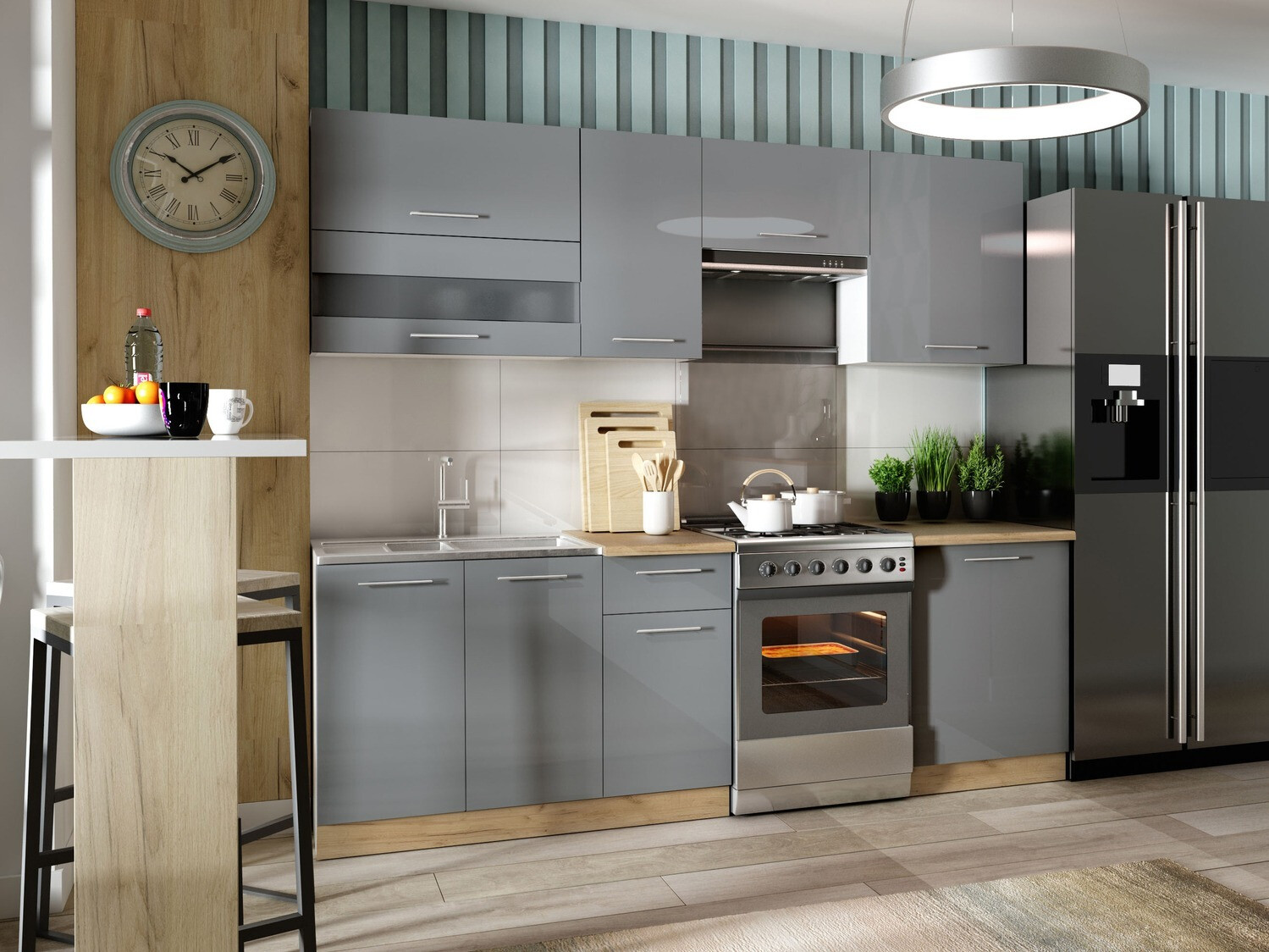 Armoire murale modulaire Tiffa Grey 116