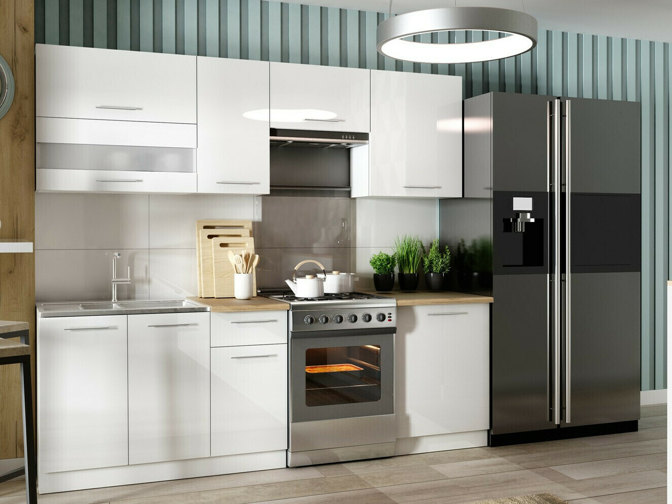 Armoire murale modulaire Tiffa White 129