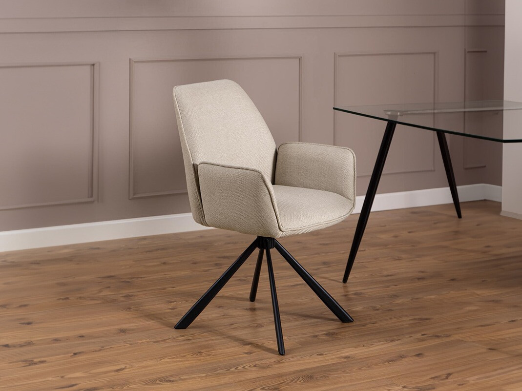 Chaise Norsica 777 (Beige + Noir)
