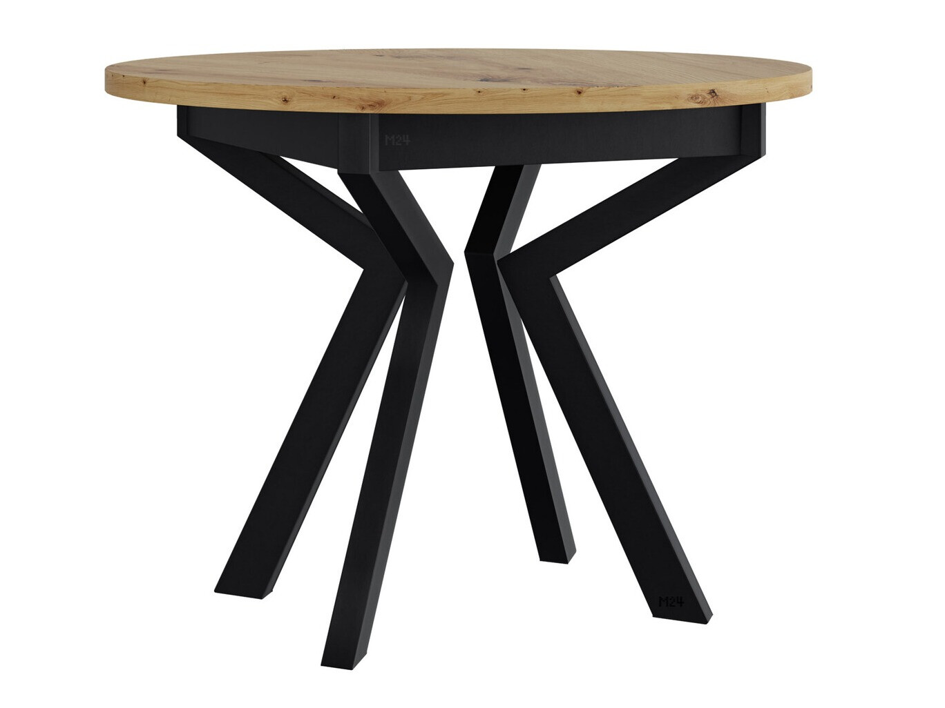 Table Victorville 368 (Chêne Artisan + Noir)