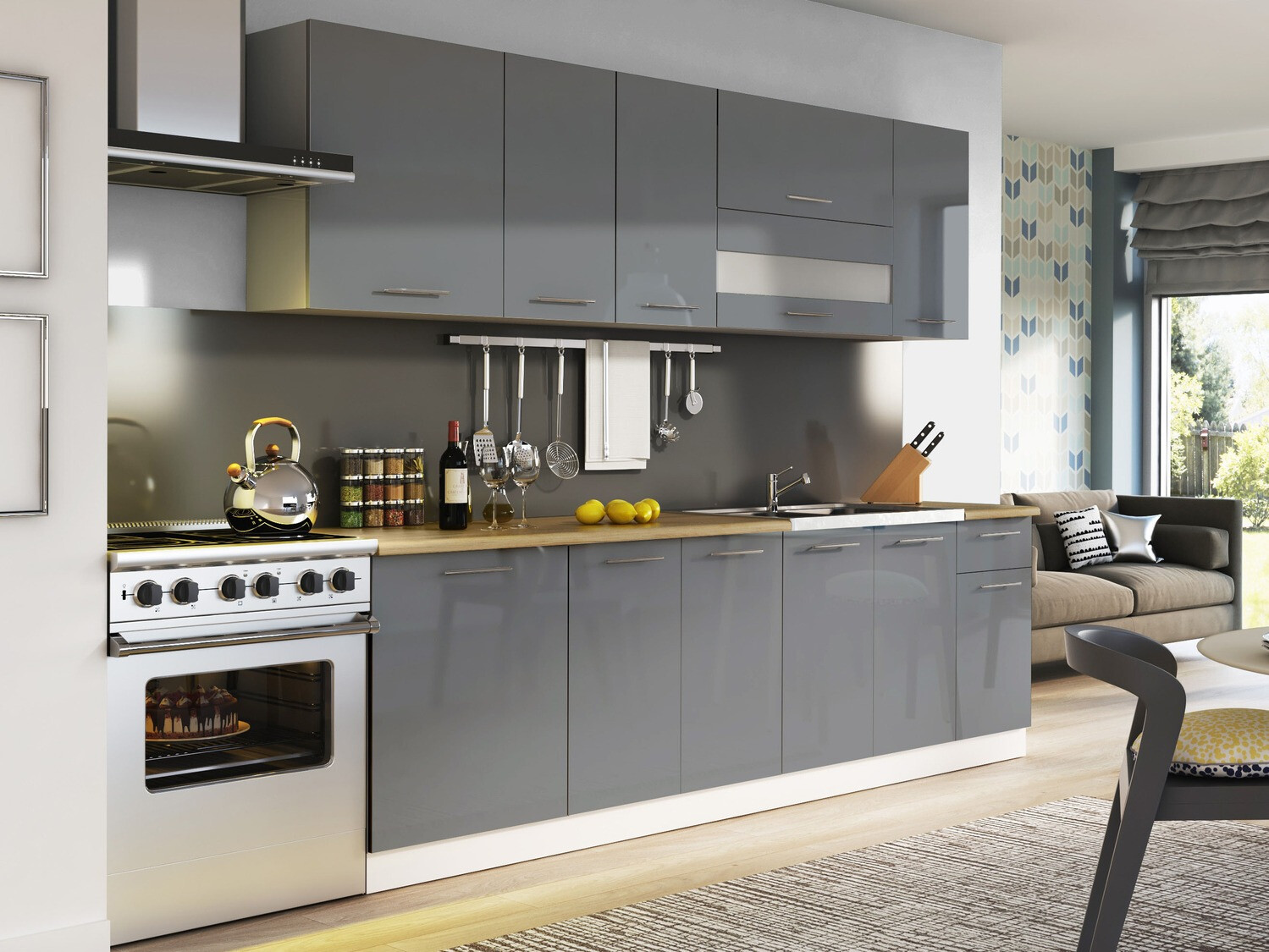 Porte lave-vaisselle Tiffa Grey 123