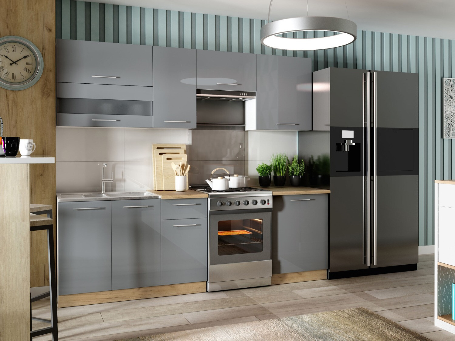 Porte lave-vaisselle Tiffa Grey 124