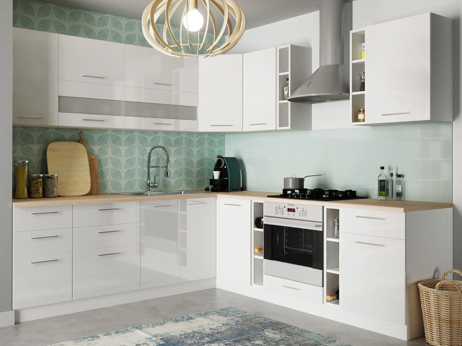 Porte lave-vaisselle Tiffa White 136