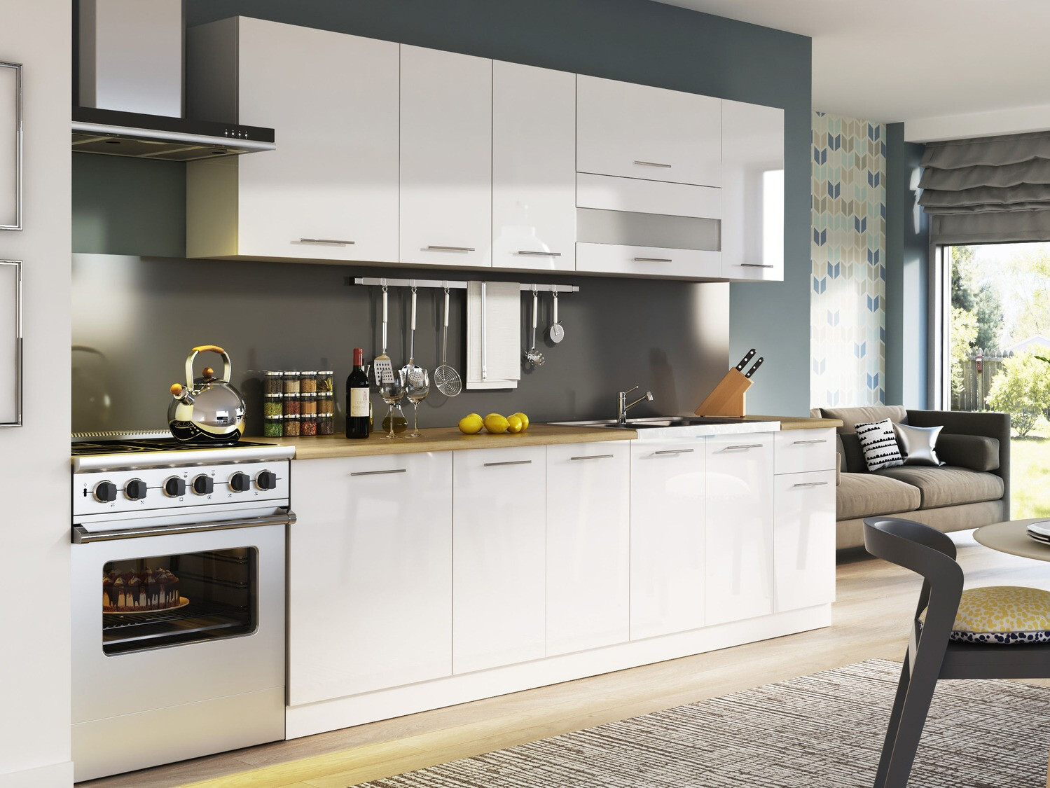 Porte lave-vaisselle Tiffa White 136