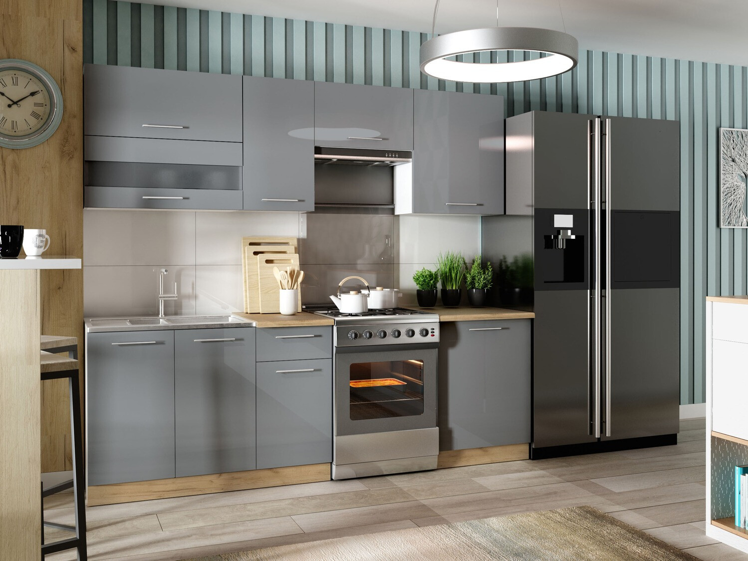 Armoire modulaire avec portes Tiffa Grey 137