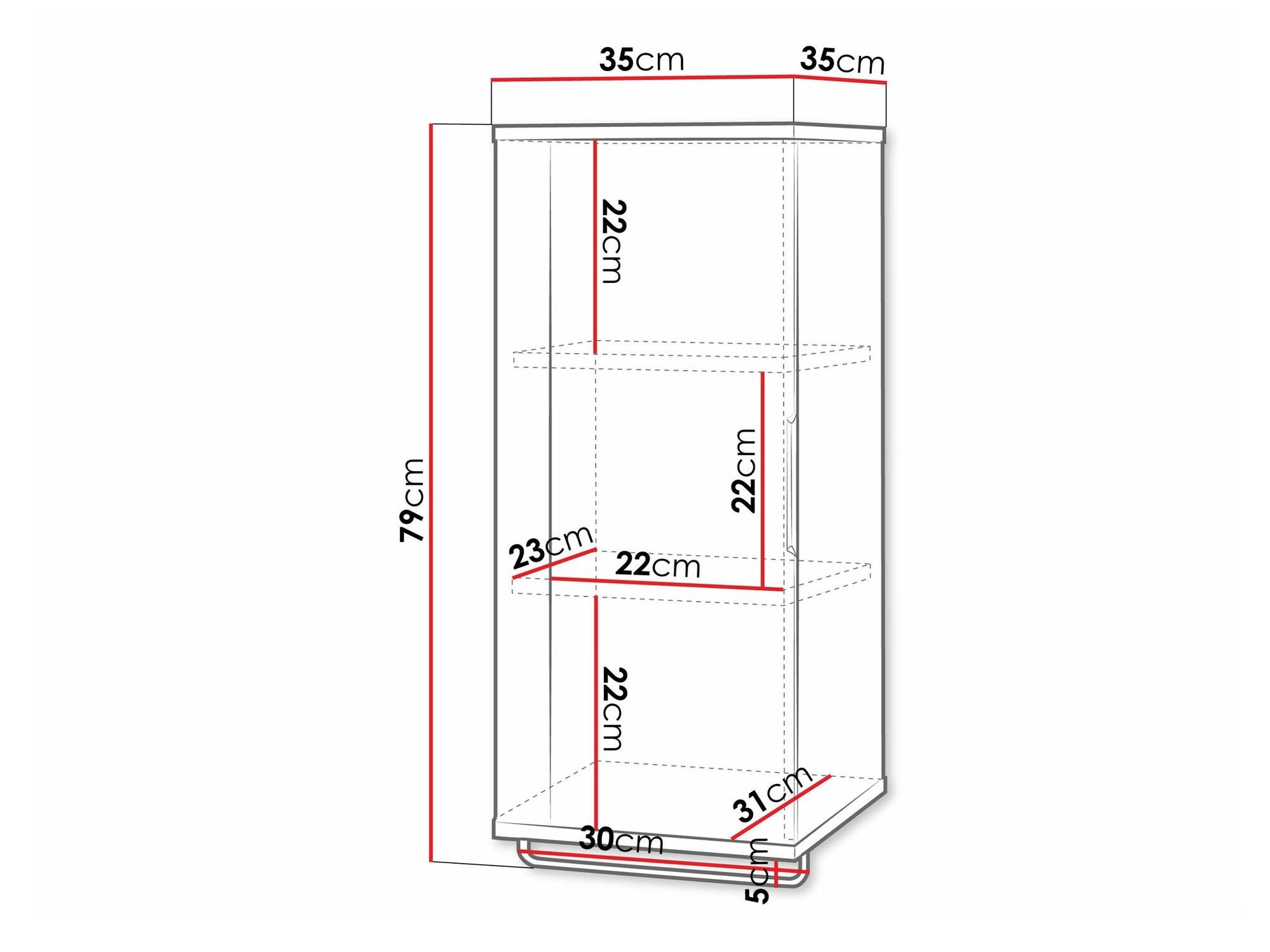 Armoire de toilette murale Sorleve 101 (Blanc)