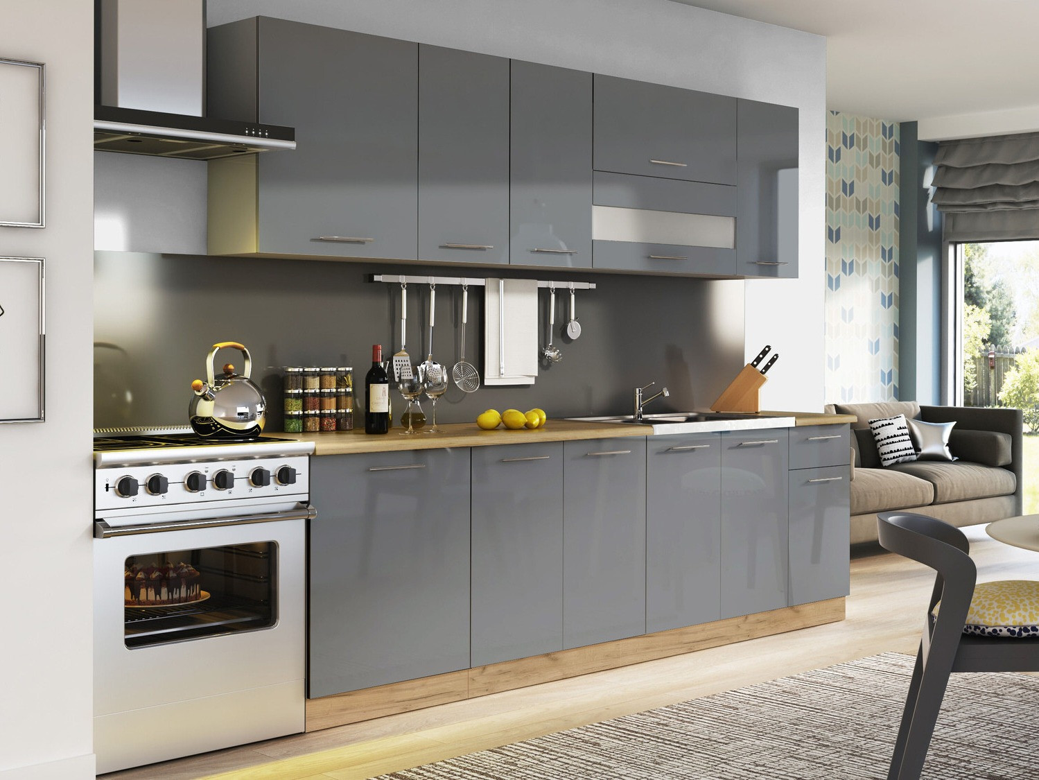 Armoire modulaire avec portes Tiffa Grey 143