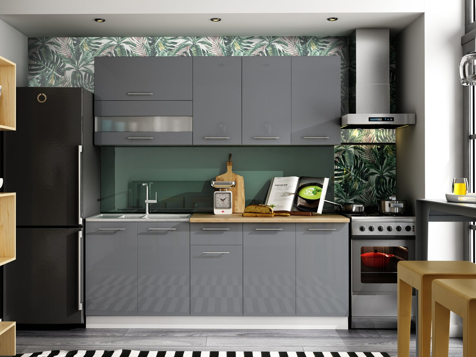 Armoire modulaire avec portes Tiffa Grey 143