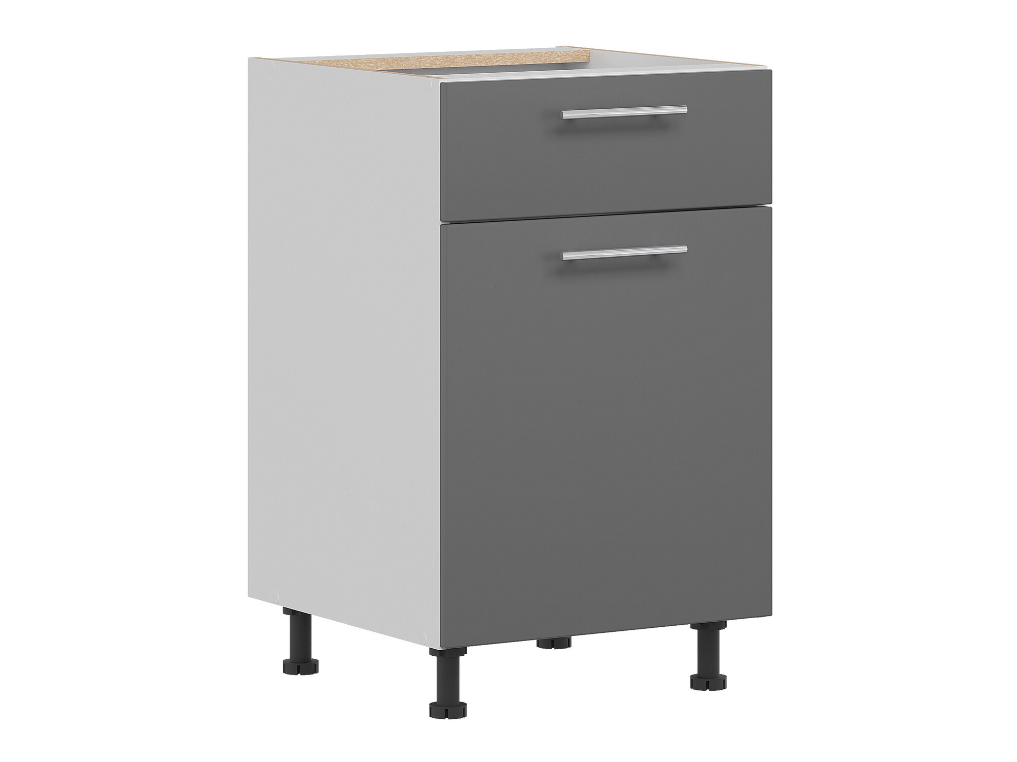 Armoire modulaire avec tiroirs et portes Tiffa Grey 140