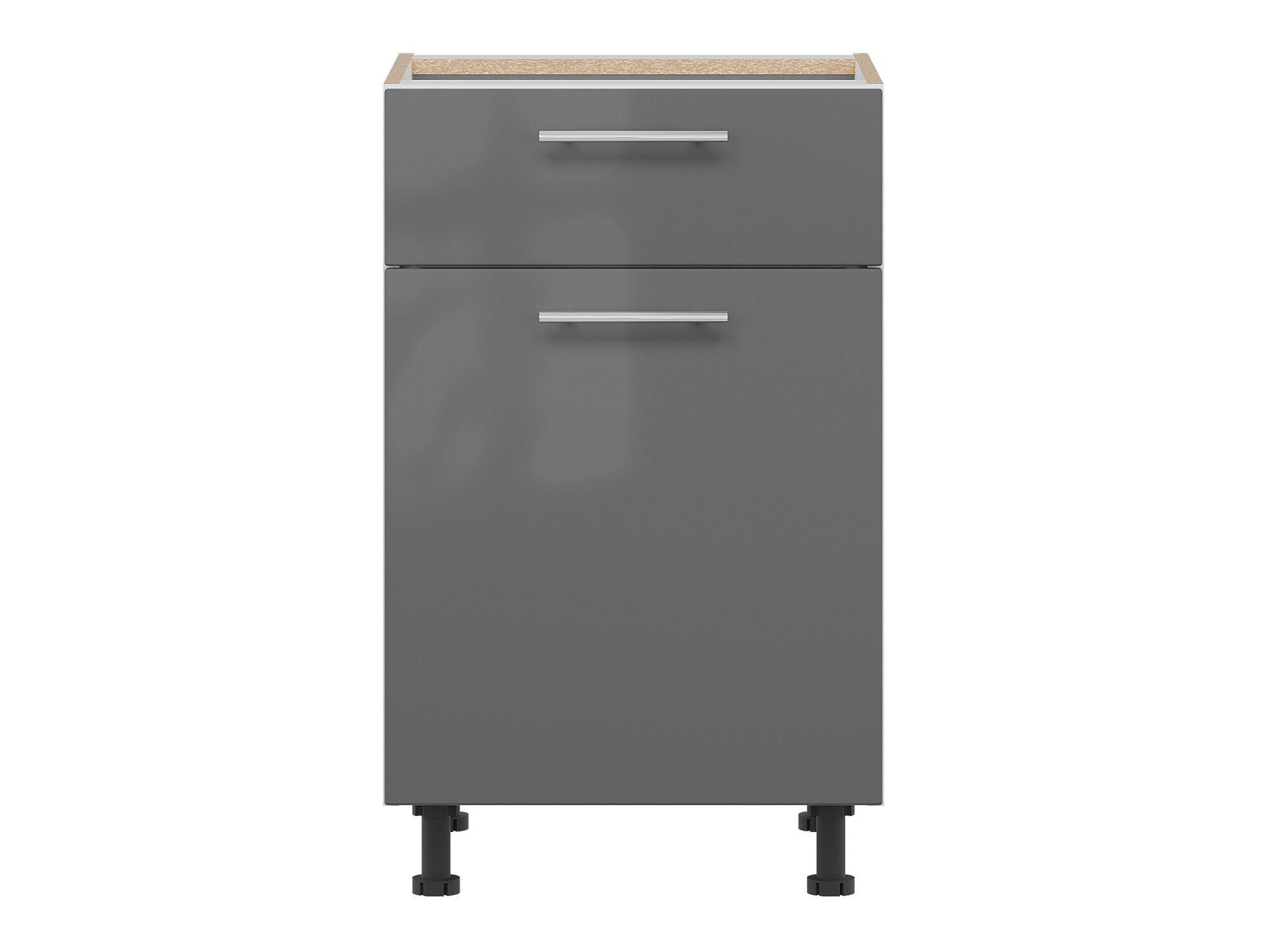Armoire modulaire avec tiroirs et portes Tiffa Grey 140