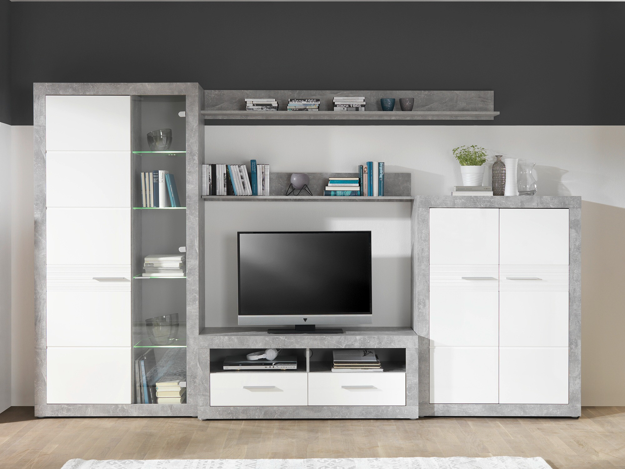 Buffet Romfera 104 (Blanc + Gris)
