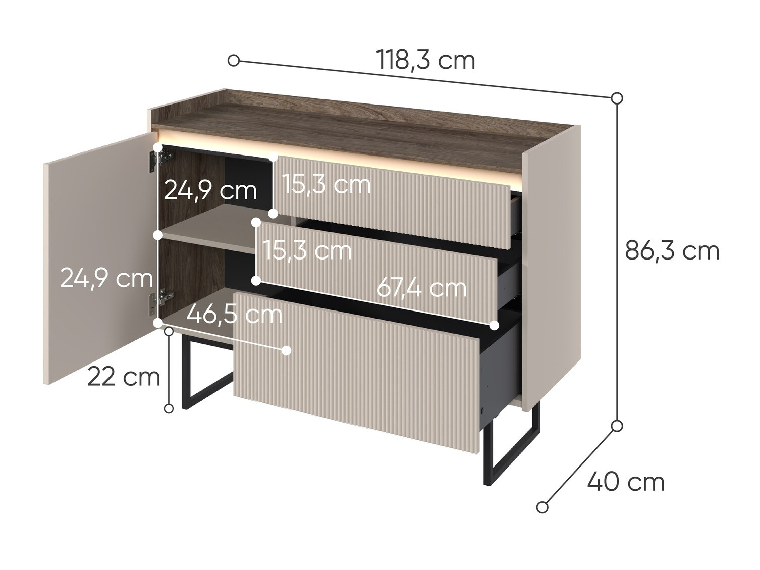 Commode Elbtei 101