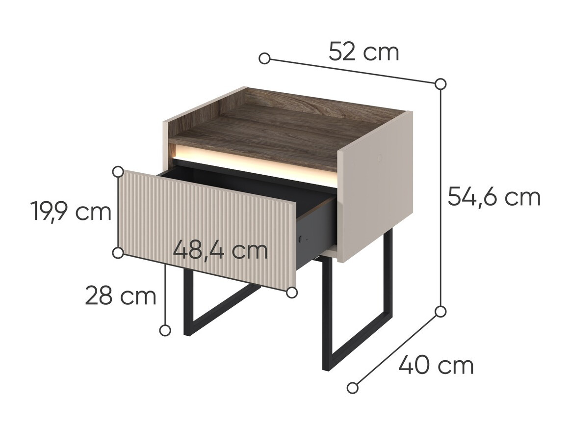 Table de chevet Elbtei 107