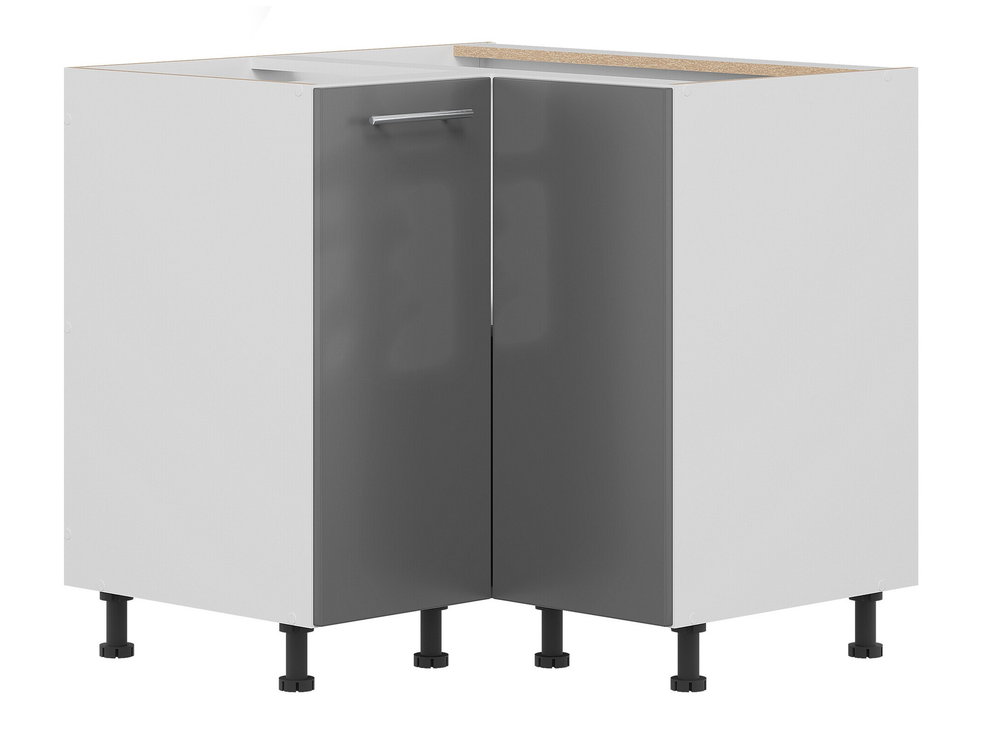 Armoire d'angle modulaire Tiffa Grey 145