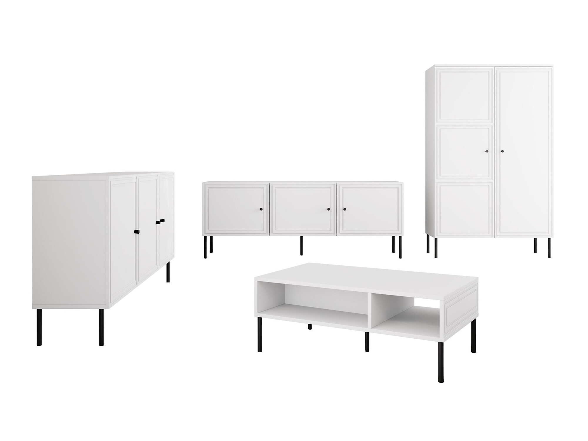 Ensemble de salon Celra (Blanc)