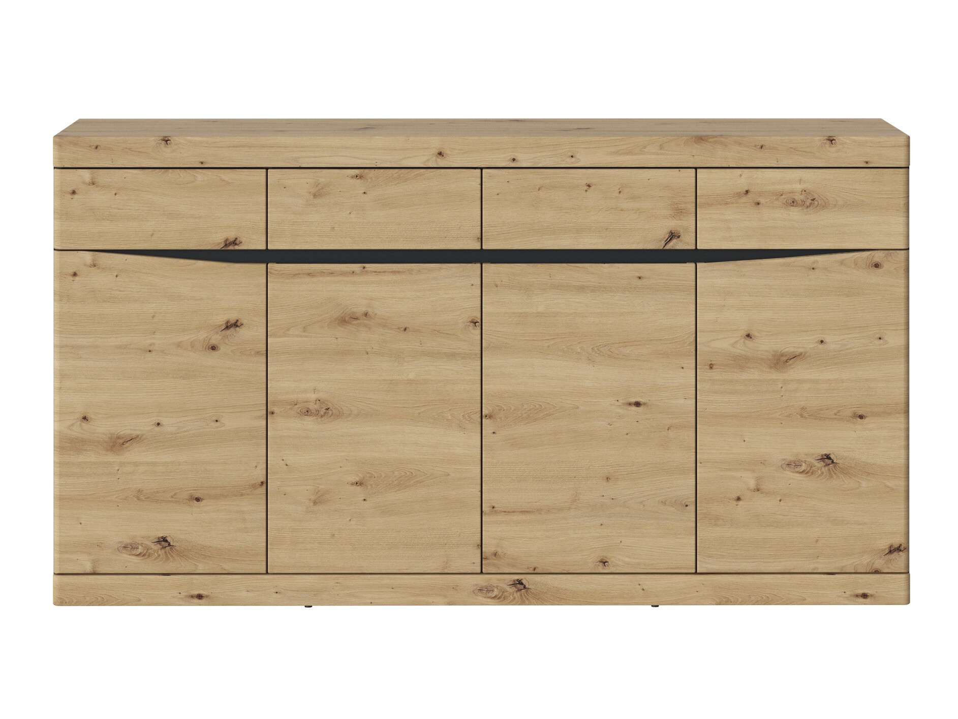 Commode Venlori 124 (Anthracite + Chêne Artisan)