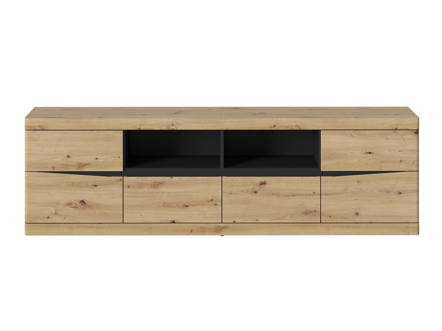 Meuble TV Venlori 122 (Anthracite + Chêne Artisan)