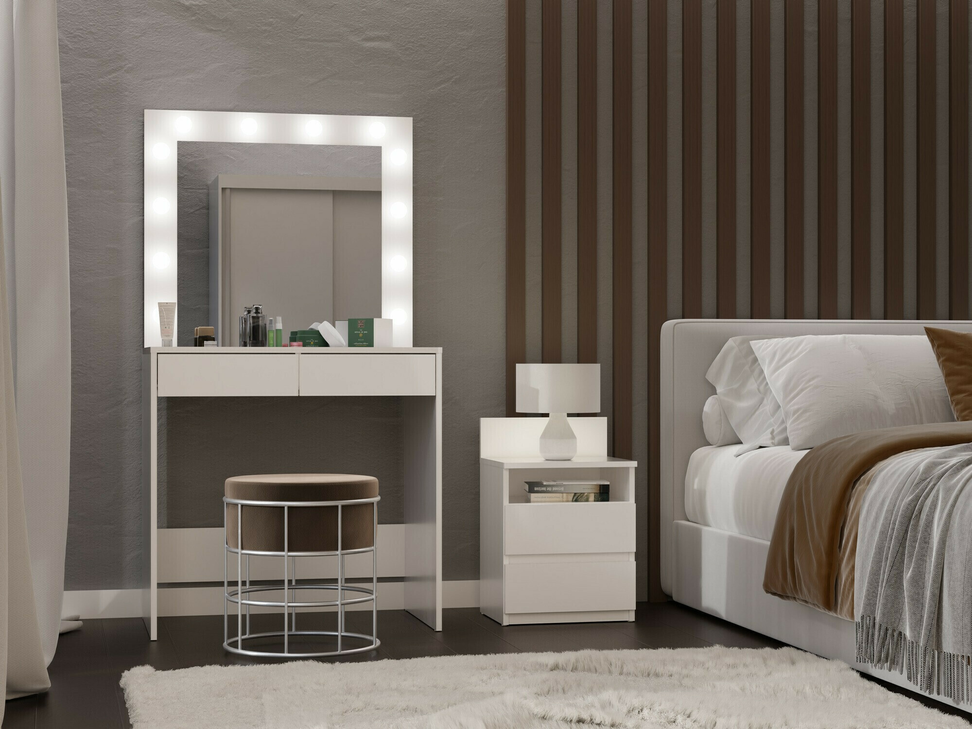 Coiffeuse Mandeville 154 (Blanc)