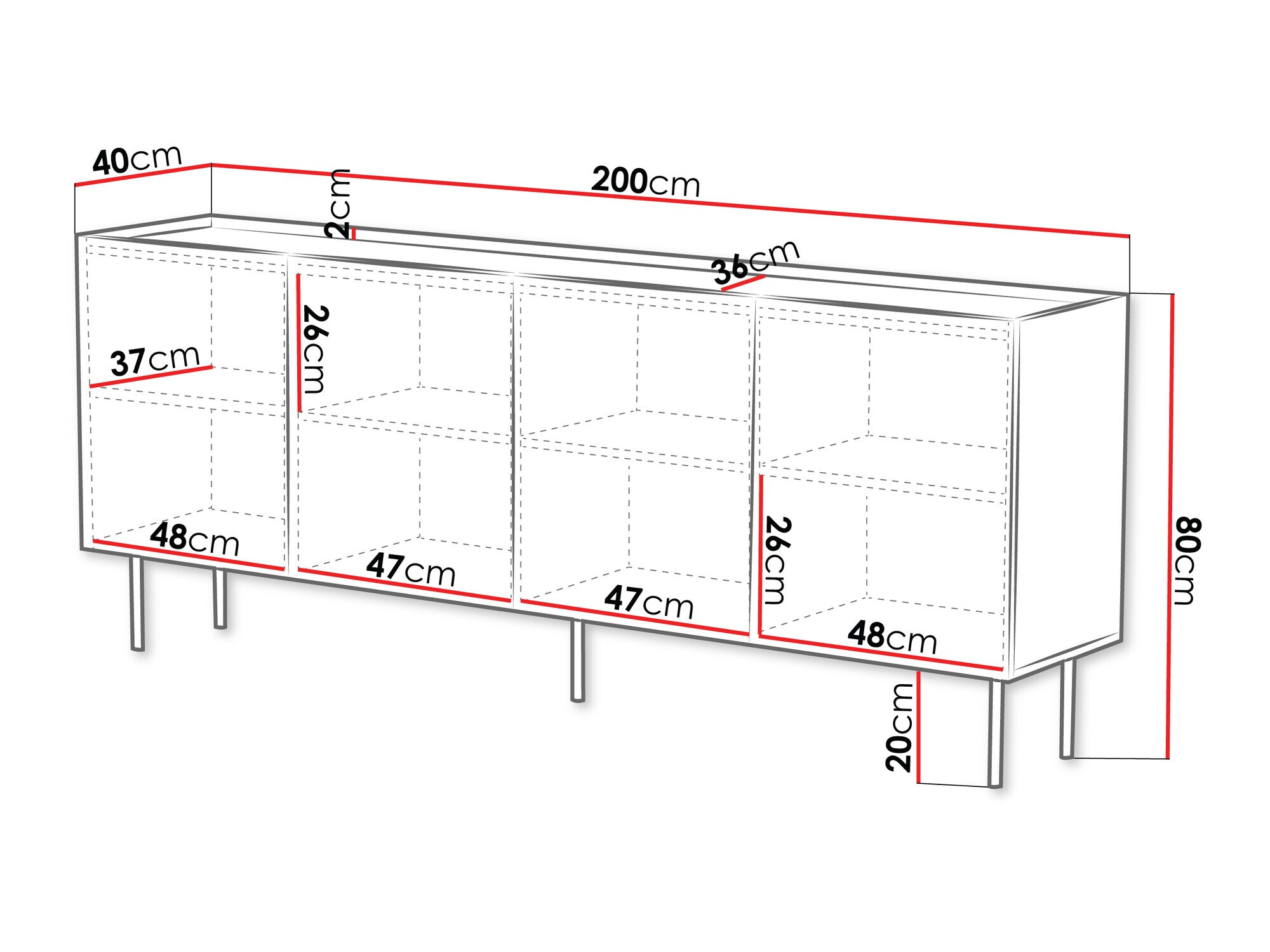 Buffet Sillen I (Blanc)