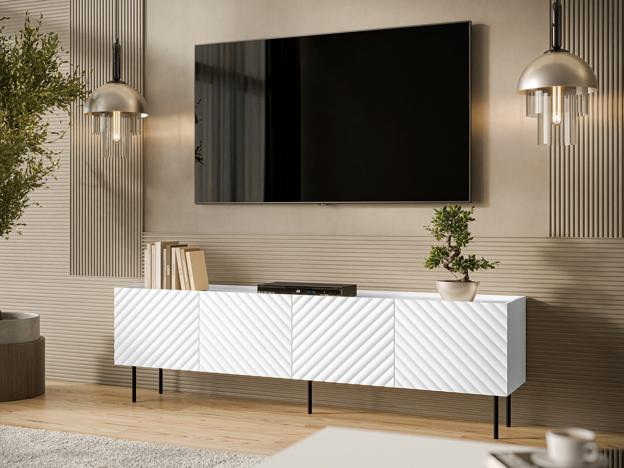Meuble TV Sillen I (Blanc)
