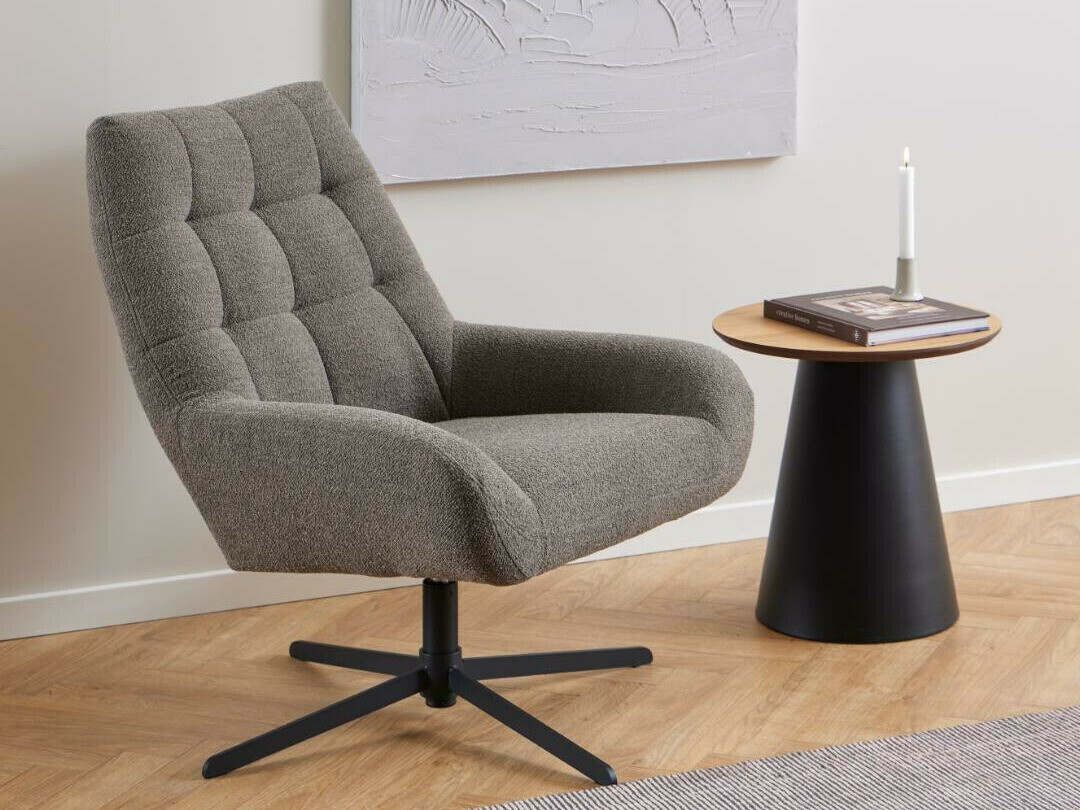 Table d'appoint Norsica 950 (Noir + Chêne)