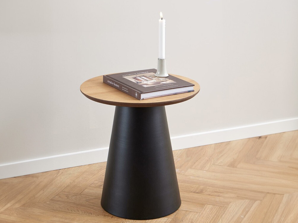 Table d'appoint Norsica 950 (Noir + Chêne)