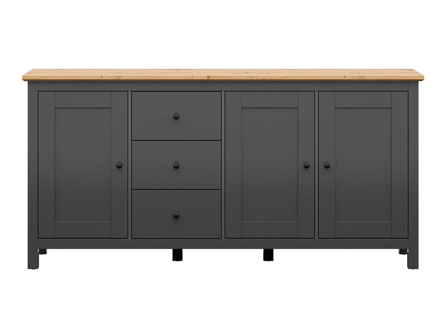 Commode Sordoro 102 (Graphite + Chêne Artisan)
