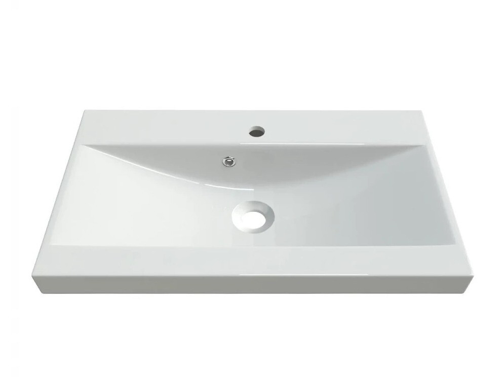 Ensemble de salle de bain Sarasota 122 (Blanc + Blanc brillant)