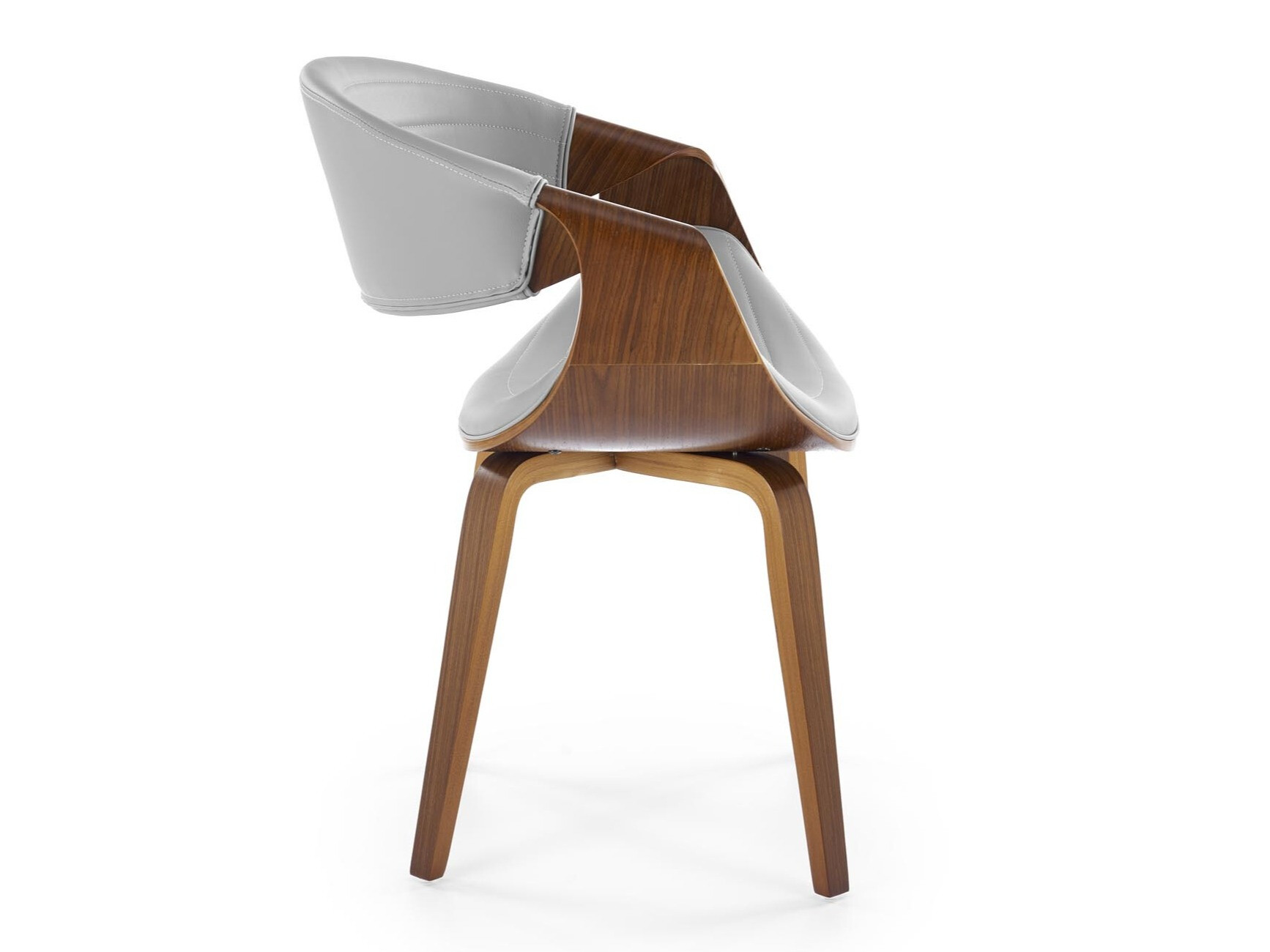 Chaise Houston 1596 (Gris + Noyer)