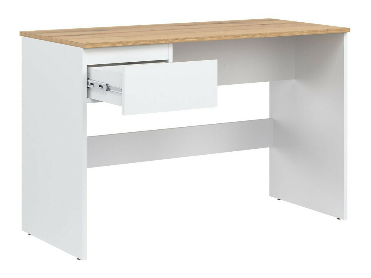 Ensemble de bureau à domicile Catelbi 118 (Blanc + Chêne)