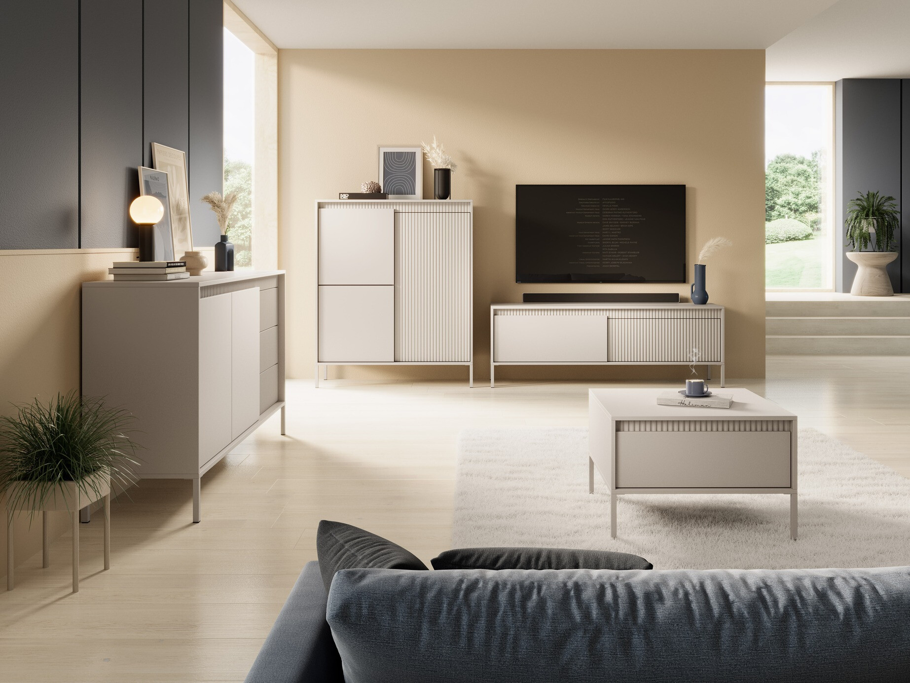 Commode Romfele 102 (Beige)