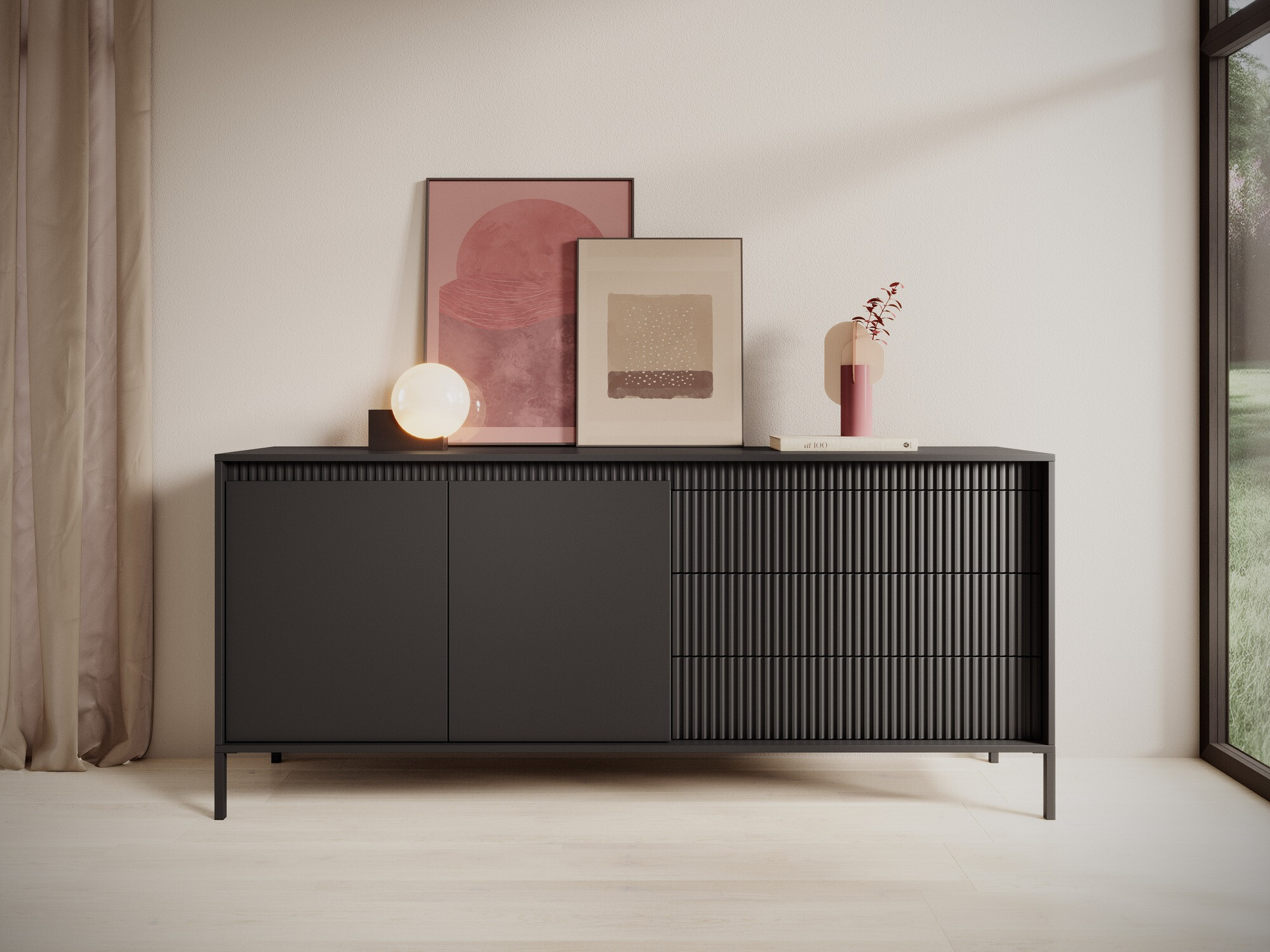 Commode Romfele 102 (Noir)