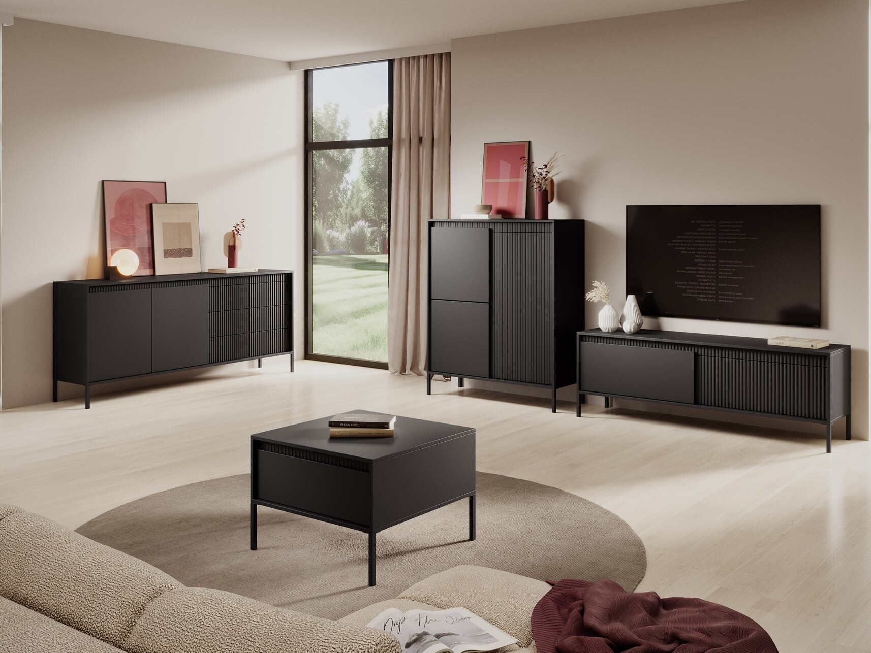 Commode Romfele 102 (Noir)