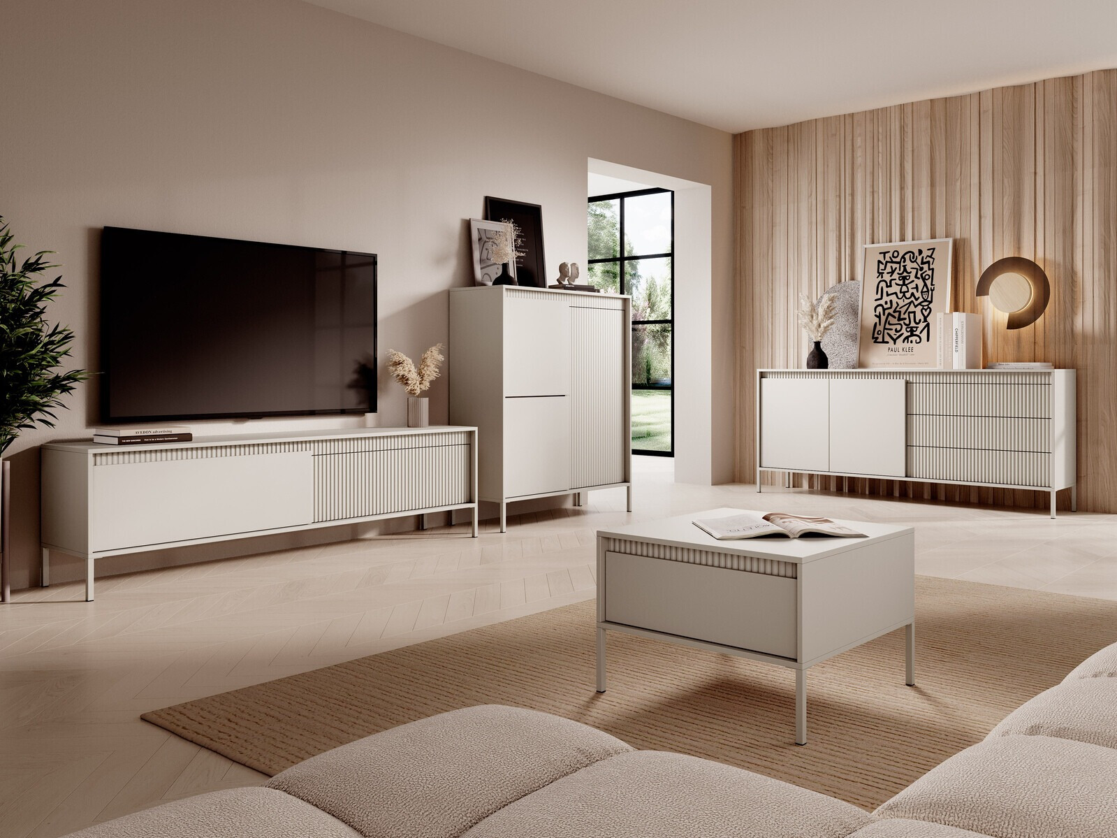 Table basse Romfele 105 (Beige)