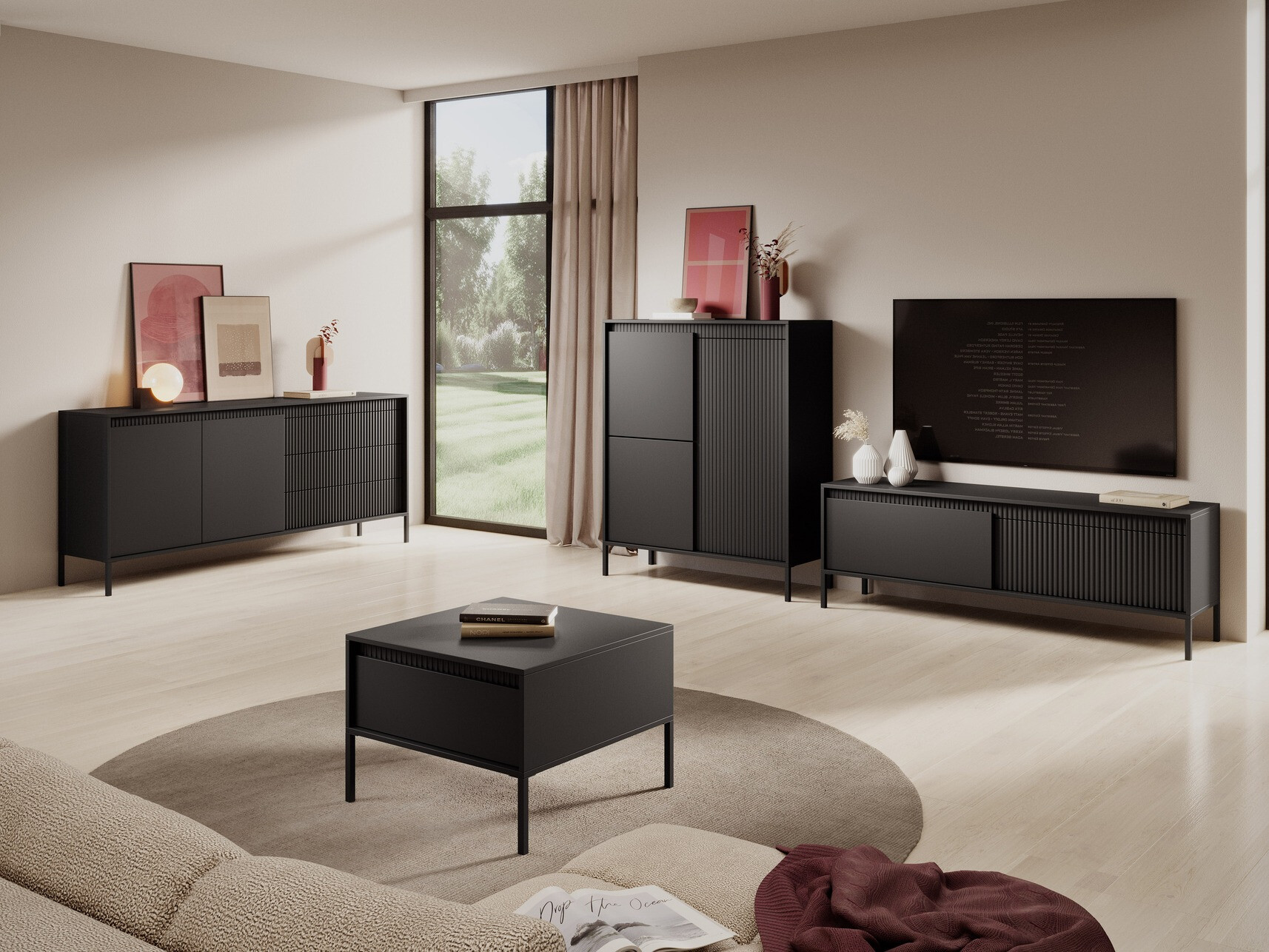 Table basse Romfele 105 (Noir)